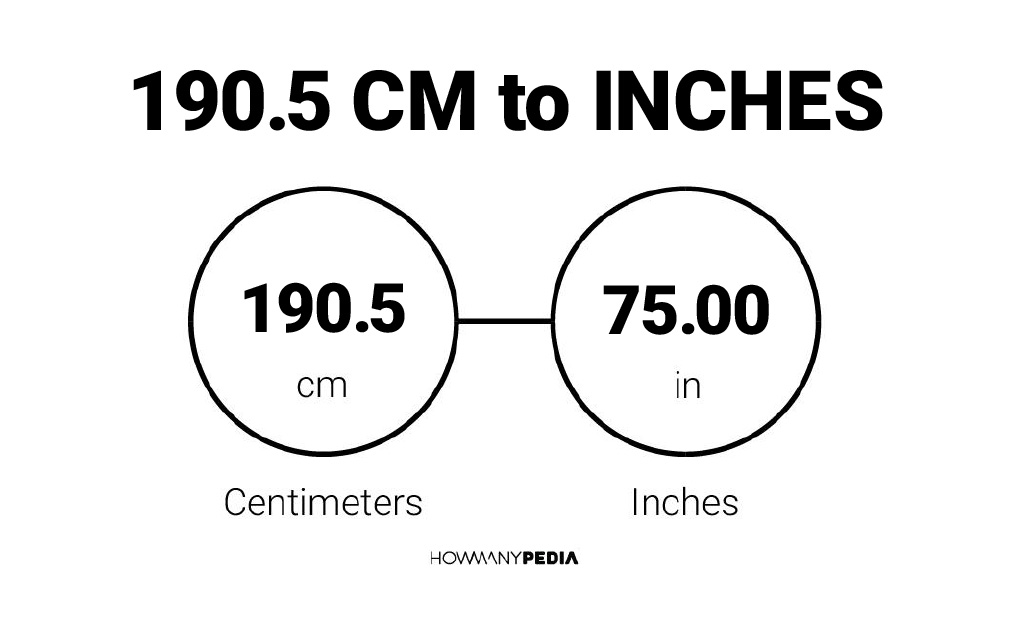 190.5 CM to Inches – Howmanypedia.com