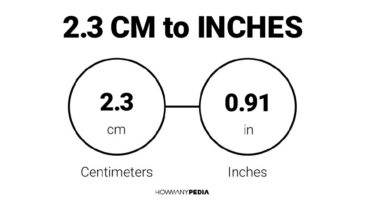 2.3 CM to Inches