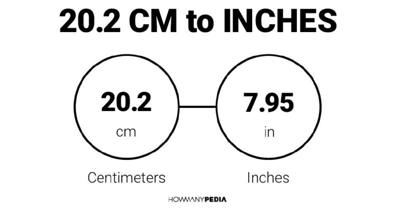 20.2 CM to Inches