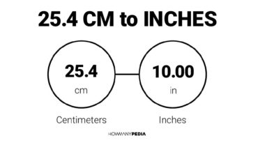 25.4 CM to Inches