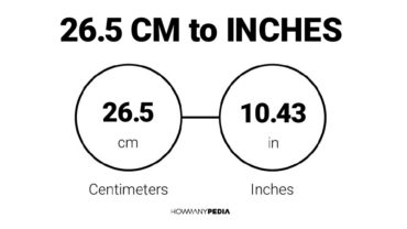 26.5 CM to Inches