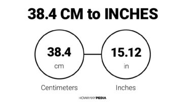 38.4 CM to Inches