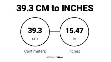 39.3 CM to Inches