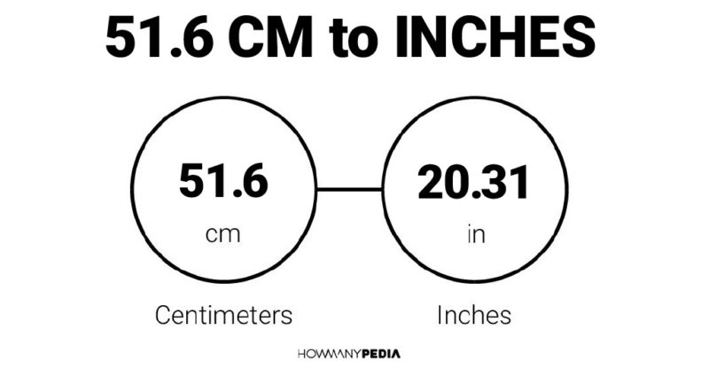 51.6 CM to Inches