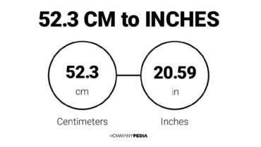 52.3 CM to Inches