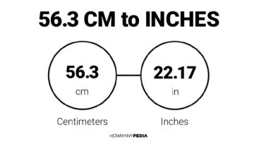 56.3 CM to Inches