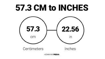 57.3 CM to Inches