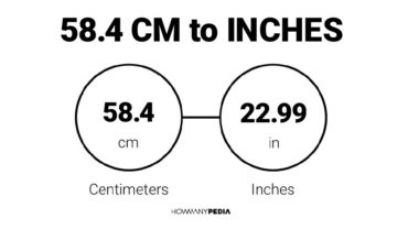 58.4 CM to Inches