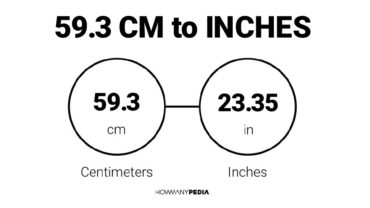 59.3 CM to Inches