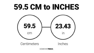 59.5 CM to Inches