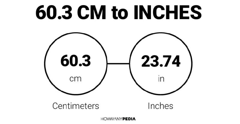 60.3 CM to Inches