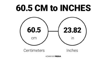 60.5 CM to Inches