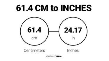 61.4 CM to Inches