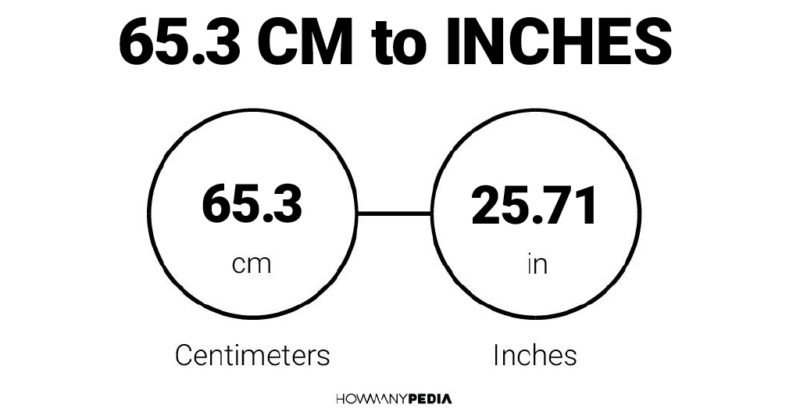 65.3 CM to Inches