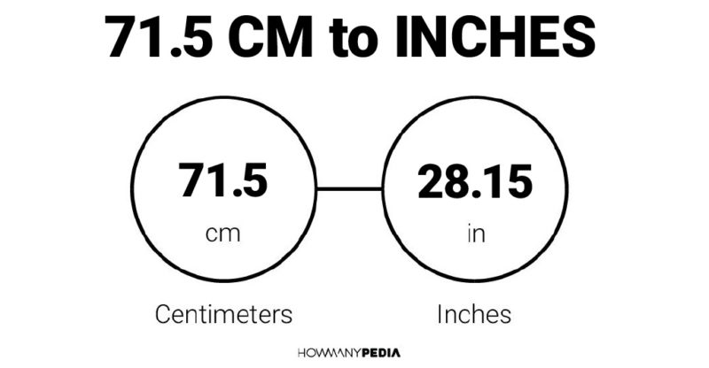 71.5 CM to Inches