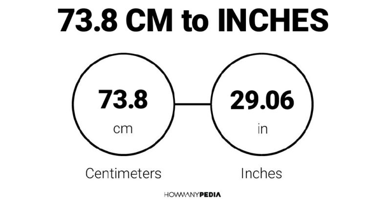 73.8 CM to Inches