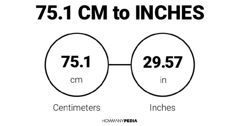 75.1 CM to Inches