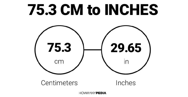 75.3 CM to Inches