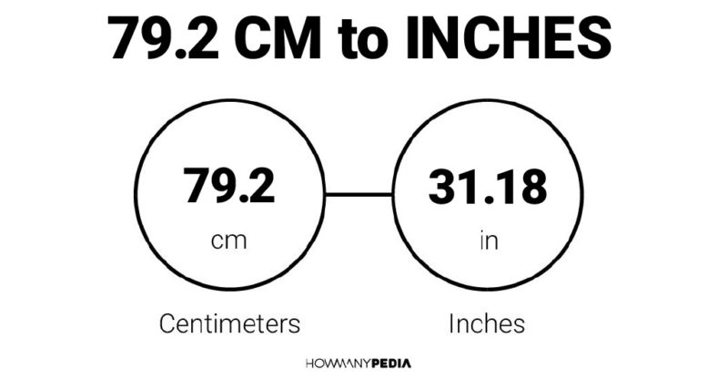 79.2 CM to Inches