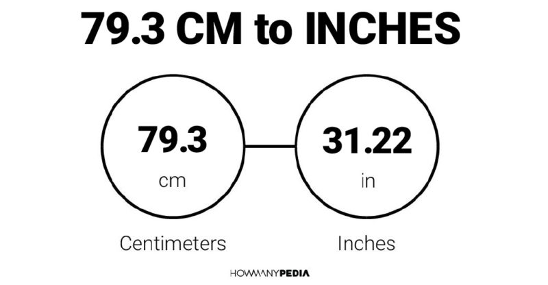 79.3 CM to Inches