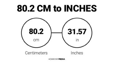 80.2 CM to Inches