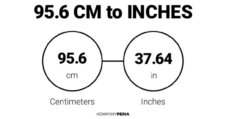 95.6 CM to Inches