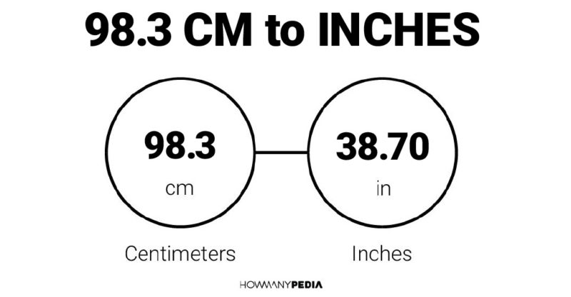 98.3 CM to Inches