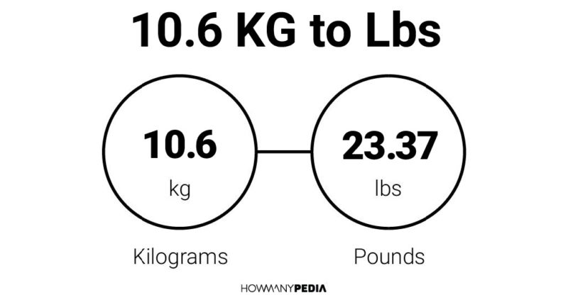 10.6 kg shop in pounds