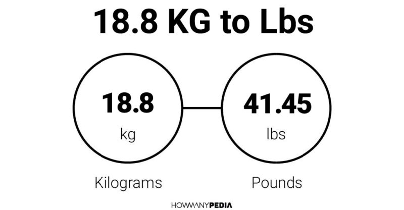 18.8 KG to Lbs