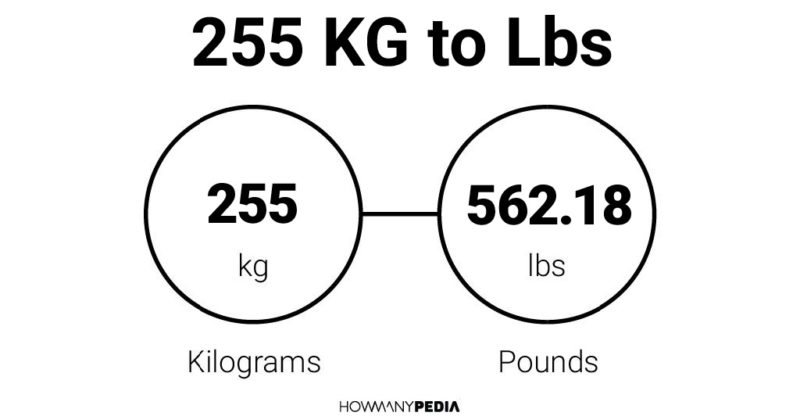 255 KG to Lbs