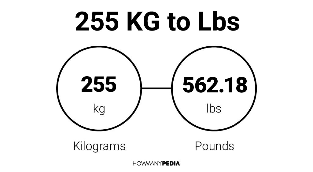 255 KG to Lbs – Howmanypedia.com