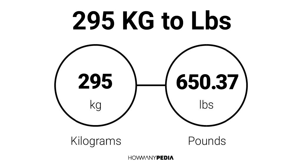 295 pounds sale in kg