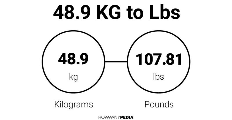 48.9 KG to Lbs