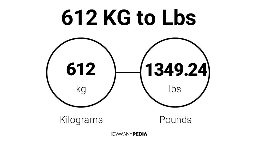 612 KG to Lbs