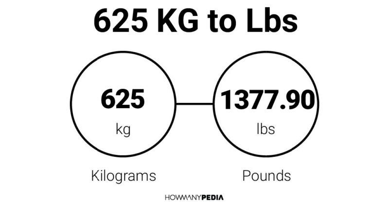 625 KG to Lbs