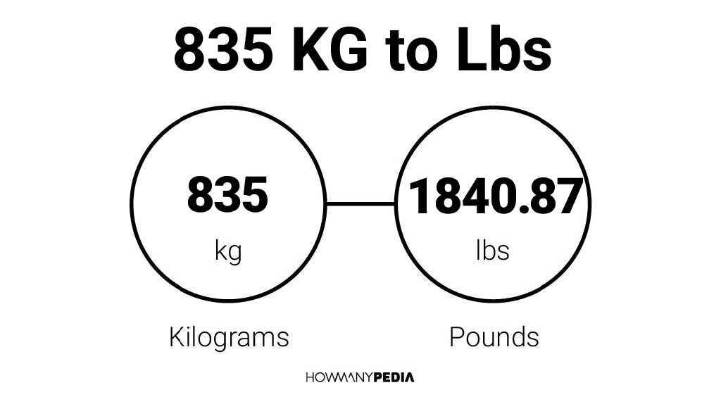 835 KG to Lbs