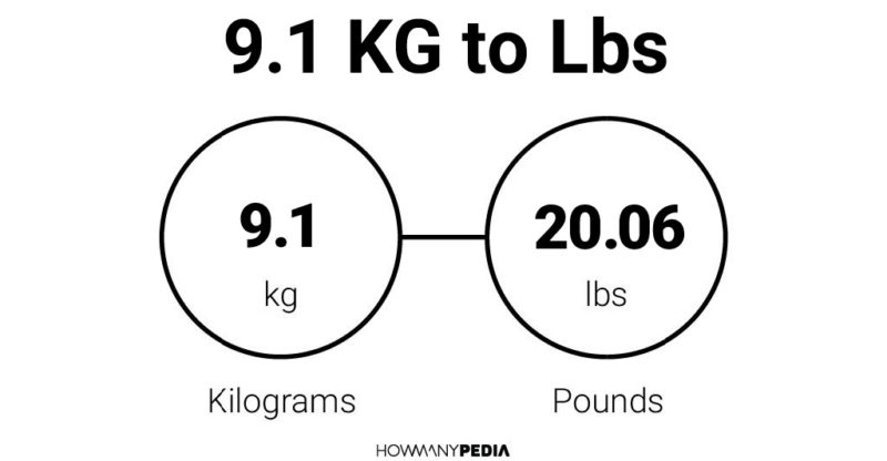 9.1 KG to Lbs