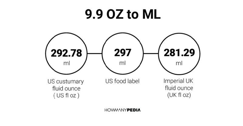 9.9 OZ to ML