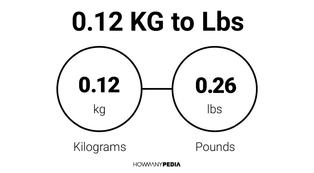 0.12 KG to Lbs – Howmanypedia.com