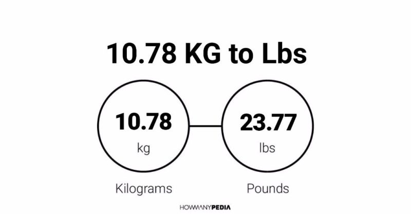 10.78 KG to Lbs