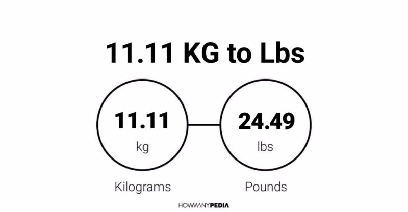 11.11 KG to Lbs