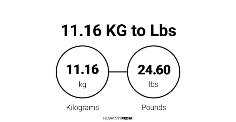 11.16 KG to Lbs