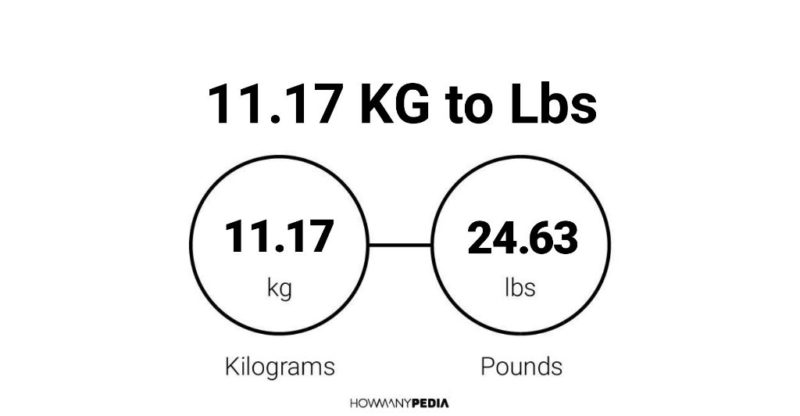 11.17 KG to Lbs