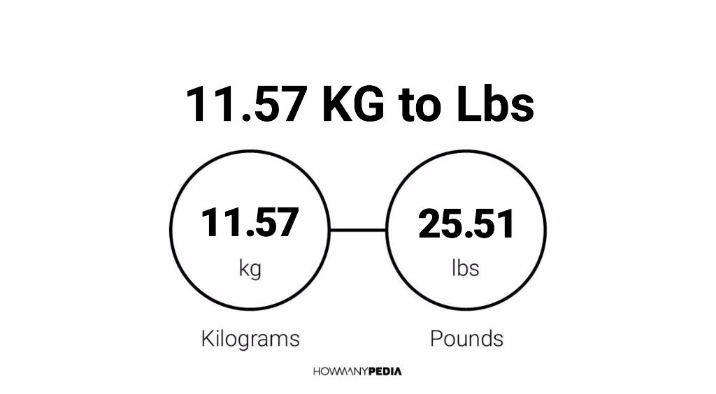 11.57 KG to Lbs