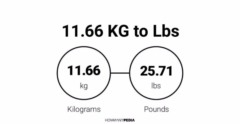 11.66 KG to Lbs