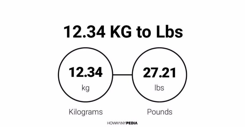 12.34 KG to Lbs