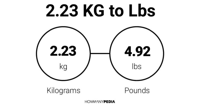 2.23 KG to Lbs