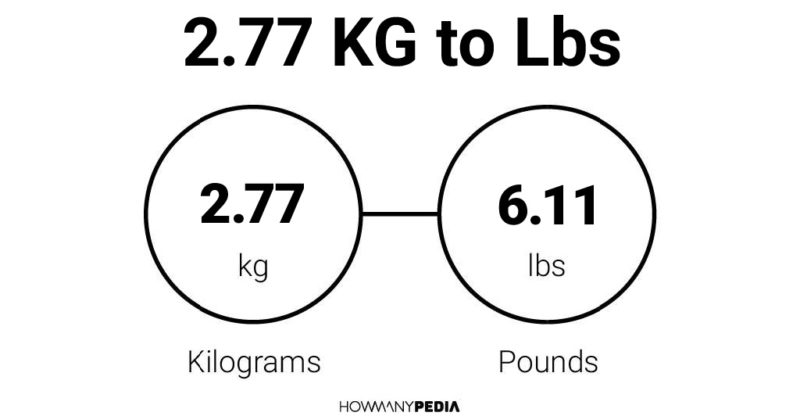 2.77 KG to Lbs