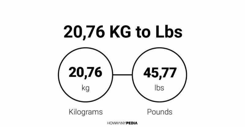 20.76 KG to Lbs