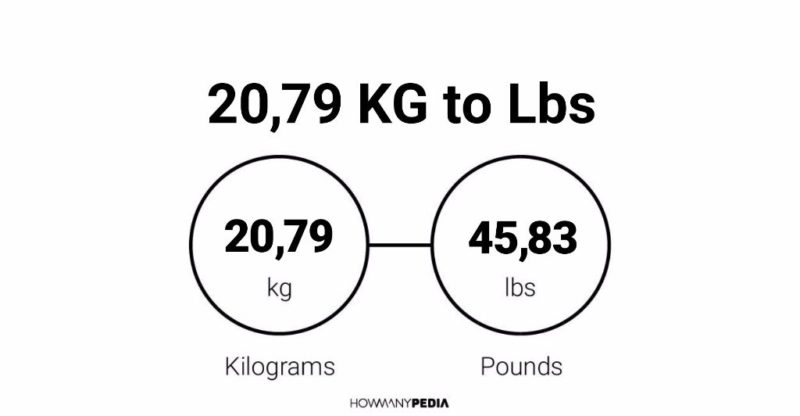 20.79 KG to Lbs